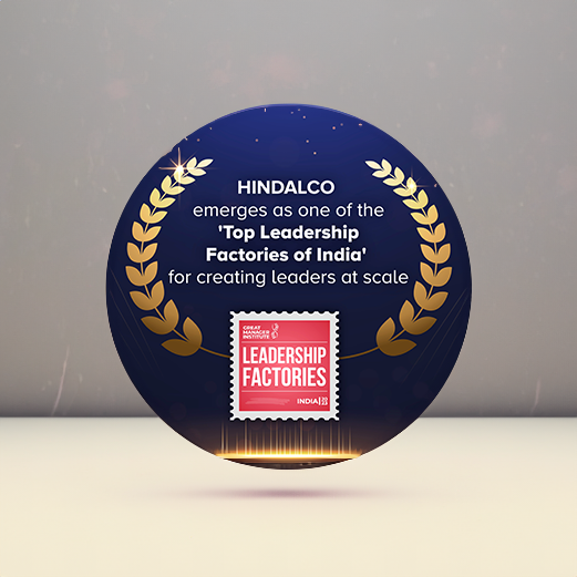 Hindalco was recognised as one of the Top Leadership Factories of India by the Great Manager Institute.