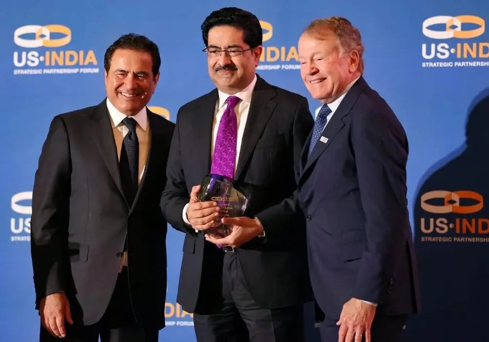 Mr. Kumar Mangalam Birla honoured with USISPF Global Leadership Award