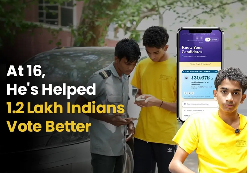 At 16, He Helped Over 1.2 Lakh Indians Make Better-Informed Voting Decisions