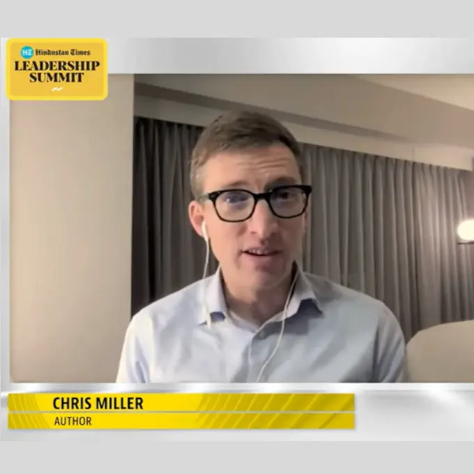 Chris Miller at Hindustan Times Leadership Summit HTLS 2023