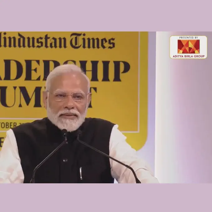 Narendra Modi, Prime Minister of India at Hindustan Times Leadership Summit HTLS 2023